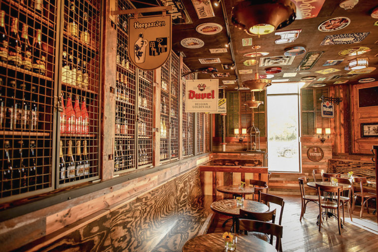Café Hollander Hilldale's Bier Den, decorated with rare and storied Belgian beers, is available for private rental.